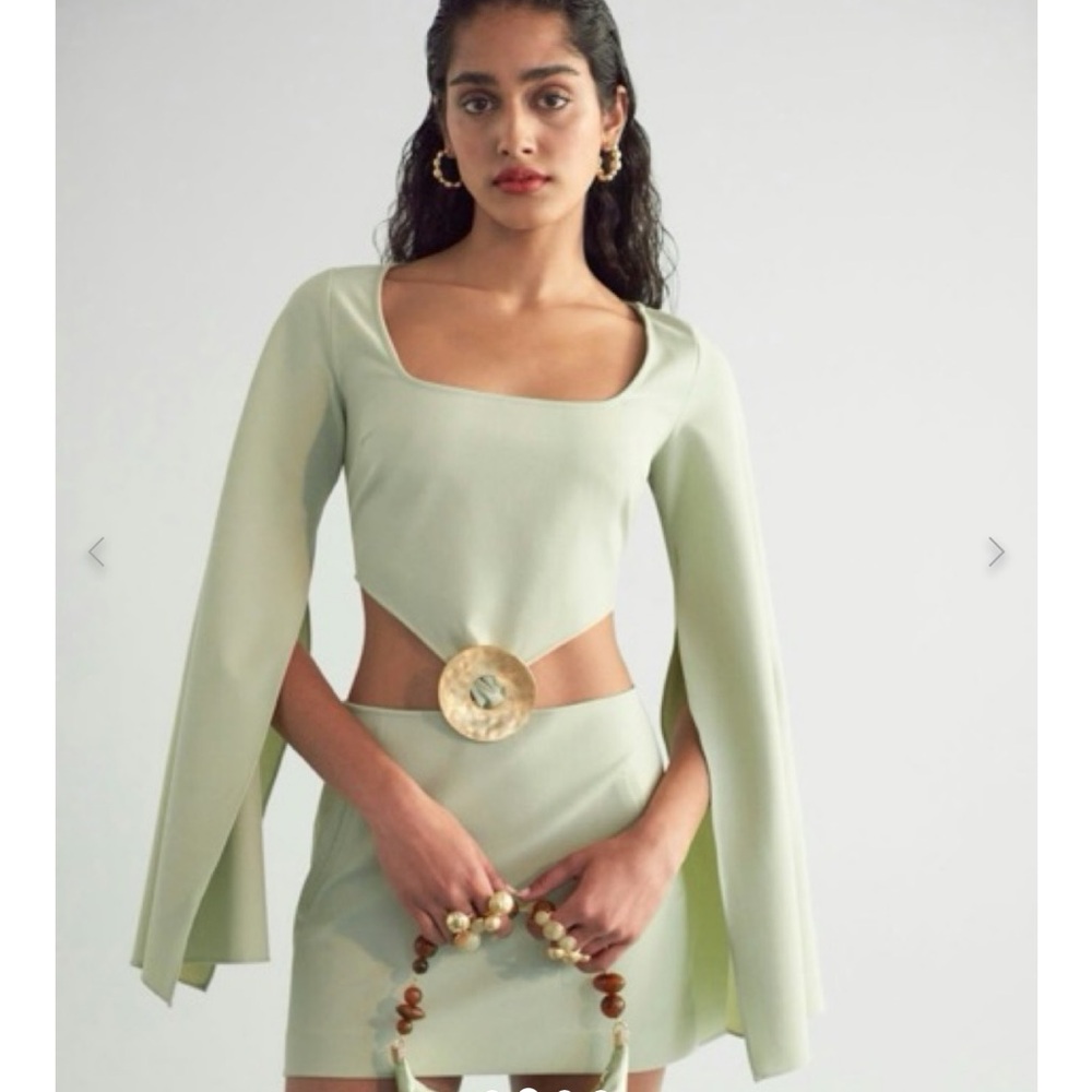 Cult Gaia | Kehlani Dress in Jade | NWT